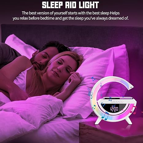 Digital LED Wireless Charger Speaker – 3-in-1 Smart Gadget