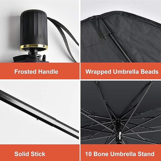 Windshield Sunshade Umbrella – Foldable Car UV Protector | Universal Fit for All Vehicles in UAE